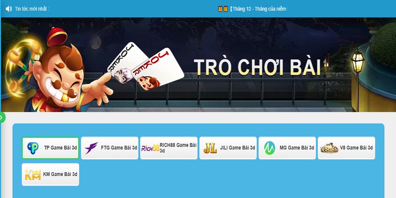 Game bài là sảnh chơi đang sở hữu hơn 100 trò chơi khác nhau