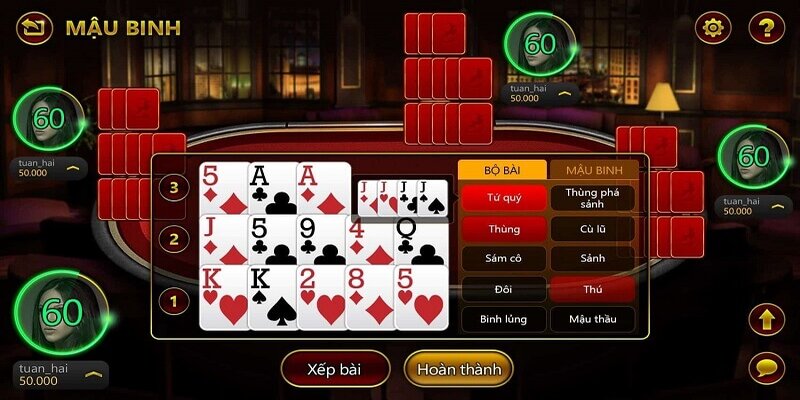 Hướng dẫn chi tiết cách chơi Mậu Binh hiệu quả tại 123Win