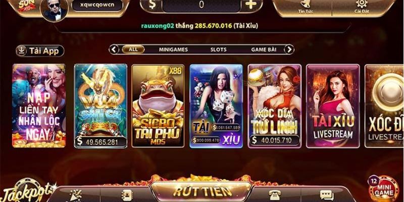 Top game bài đổi thưởng Sunwin
