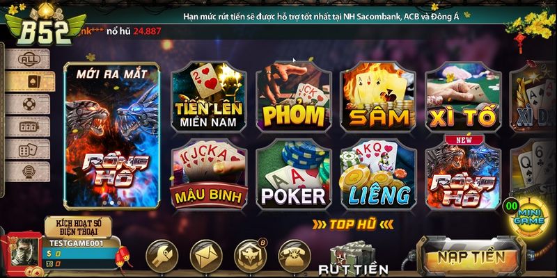 Tại sao nên lựa chọn tham gia Game bài B52?